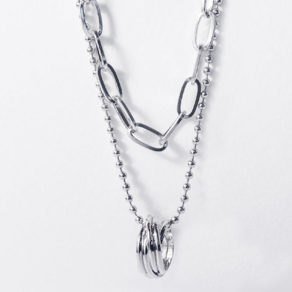 Modern Muse Classic Double Chain Necklace