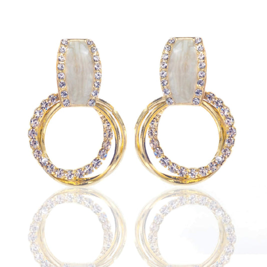 Floral Boom Pearl Aura Earring