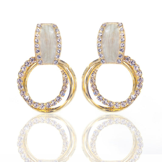 Floral Boom Pearl Aura Earring