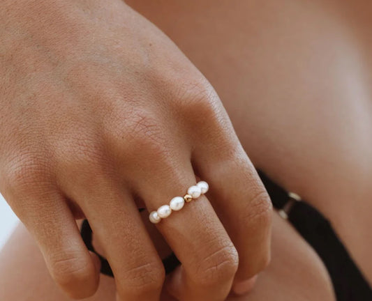 Ocean Star Pearl Ring