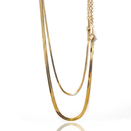 Modern Muse Golden Double Necklace